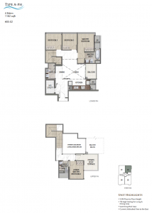 k-suites-singapore-floor-plan-4-bedroom-penthouse-1182sqft